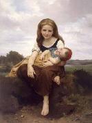 William-Adolphe Bouguereau The Elder Sister oil painting on canvas